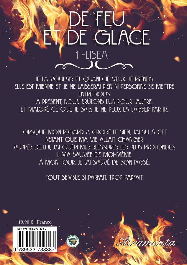 De feu et de glace, Tome 1 Lisea (livre), de Adeline Alexandre Atramenta