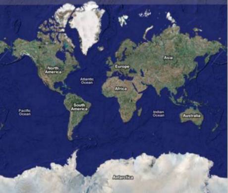L'étonnante carte de l'Arctique de Gérard Mercator
