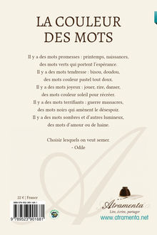 4me de couverture de "La couleur des mots"