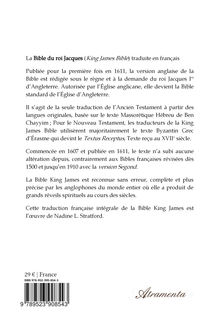 4me de couverture de "Bible du roi Jacques - Bible King James - Ancien testament"