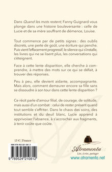 4me de couverture de "Quand les mots restent"