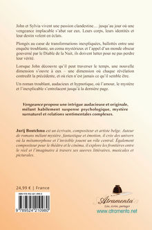 4ème de couverture de "Vengeance"