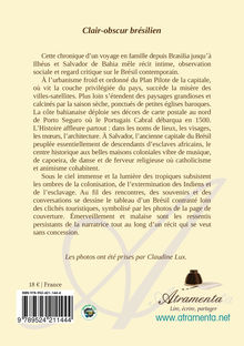 4ème de couverture de "Clair-obscur brésilien"