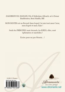 4ème de couverture de "Mon destin"