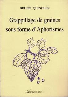 Couverture "Grappillage de graines sous forme d’aphorismes"